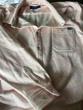 Chubbies Pink and White Pineapple Cloud 10 Button Up